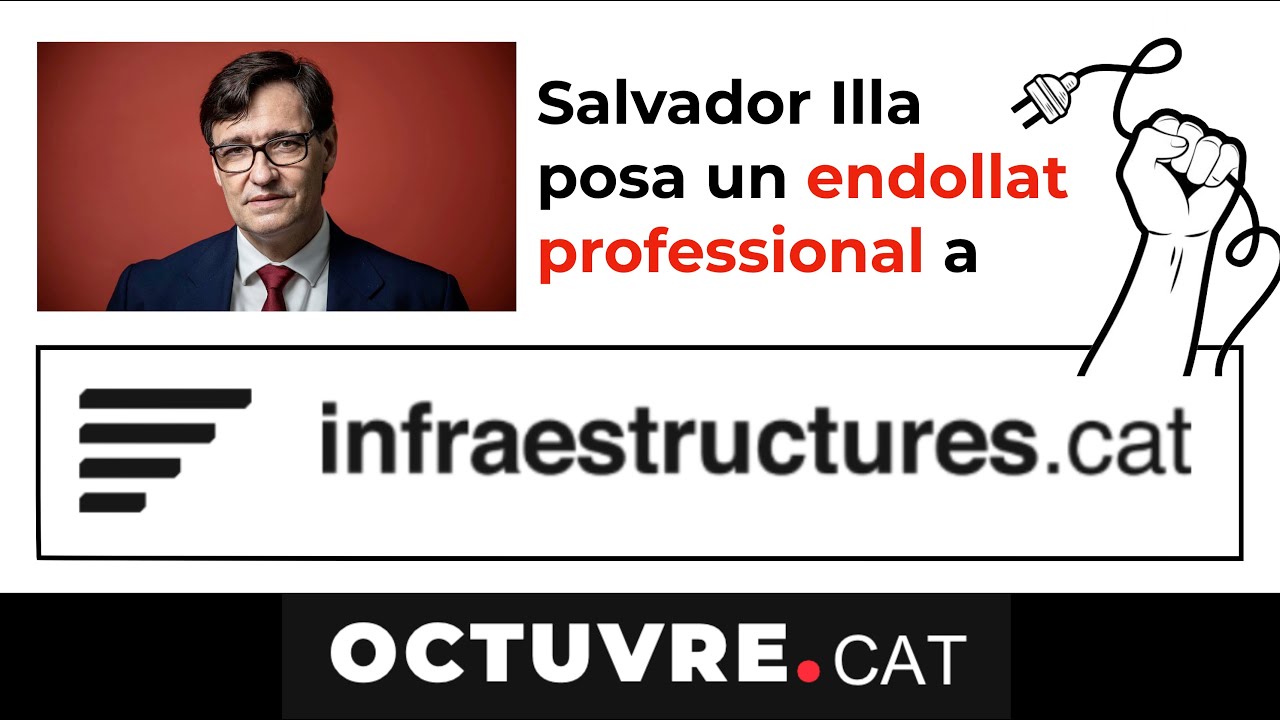 Salvador Illa posa un endollat a INFRAESTRUCTURES.CAT